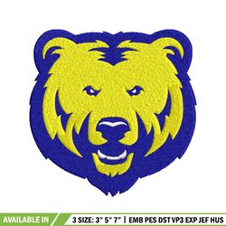 northern colorado bears embroidery design, northern colorado bears embroidery, logo sport embroidery, ncaa embroidery.