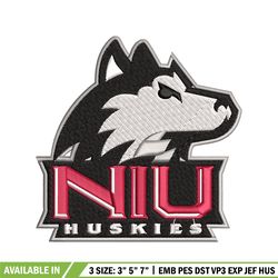 northern illinois huskies embroidery, northern illinois huskies embroidery, sport embroidery, ncaa embroidery.