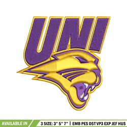 northern iowa panthers embroidery, northern iowa panthers embroidery, logo sport, sport embroidery, ncaa embroidery.