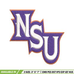 northwestern state demons embroidery, northwestern state demons embroidery, sport embroidery, ncaa embroidery.