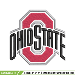 ohio state buckeyes embroidery design, ohio state buckeyes embroidery, logo sport, sport embroidery, ncaa embroidery.