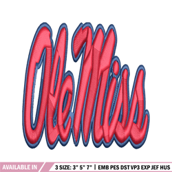 ole miss rebels embroidery, ole miss rebels embroidery, football embroidery, sport embroidery, ncaa embroidery.