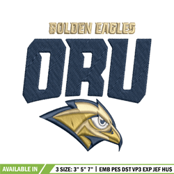 oral roberts golden eagles embroidery design, oral roberts golden eagles embroidery, sport embroidery, ncaa embroidery.