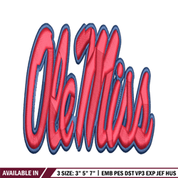 ole miss rebels embroidery, ole miss rebels embroidery, football embroidery, sport embroidery, ncaa embroidery.