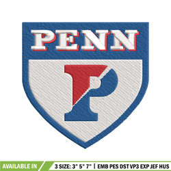 penn quakers embroidery design, penn quakers embroidery, logo sport, sport embroidery, ncaa embroidery.