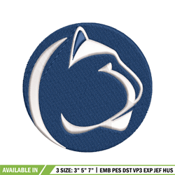 penn state nittany lions embroidery design, penn state nittany lions embroidery, sport embroidery, ncaa embroidery.