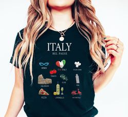 italy shirt, italy landmarks shirt, italy gift, italy present