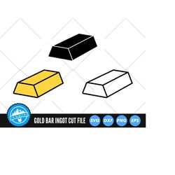 gold bar svg files | gold bullion svg cut files | golden bar vector files | gold ingot vector | gold bars svg