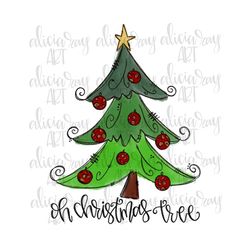 christmas tree sublimation design | hand drawn | png digital download | digital art | oh christmas tree | leopard