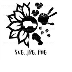 sunflower off road svg/girl off road svg/duck duck svg/half sunflower svg/png/jpeg/outdoor/offroad/mountains/cricut/digi