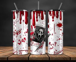 Halloween 20oz Tumbler Wrap ,Horror films Tumbler Wrap PNG, Halloween Tumbler Sublimation PNG.Halloween Gifts 35