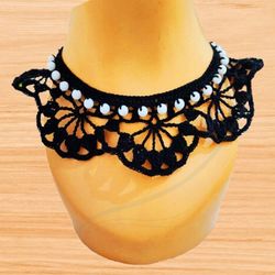 unique crochet necklace & collar patterns - easy, handmade, stylish, and printable for beginners, crochet collar pattern