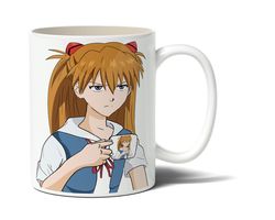 asuka holding mug text anime - funny anniversary birthday present - 11 - 15 oz white coffee tea mug cup - anime.jpg