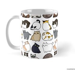 cats many cats for cat lovers - novelty funny anniversary birthday present - 11 - 15 oz white mug cup.jpg