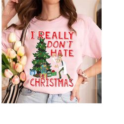 disney phineas and ferb doof christmas shirt, i really don't hate christmas shirt, perry, heinz doofenshmirtz christmas