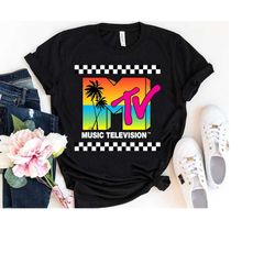 mtv sunset logo shirt, mtv beach summer shirt,  mtv logo t-shirt, magic kingdom, disneyland trip family matching outfits