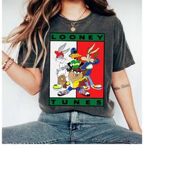 looney tunes 90's hip hop t-shirt, daffy, tasmania t-shirt, cartoon vintage gift, disneyland family matching outfits