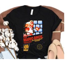 nintendo super mario cute mario dashin action graphic shirt, classic mario vintage shirt, magic kingdom, disneyland wdw