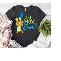 the simpsons marge simpson best mom ever tee, simpson birthday shirt, disneyland family matching outfits, magic kingdom