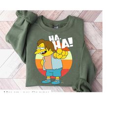 the simpsons nelson haha t-shirt, the simpsons family tee, simpson birthday shirt, disneyland family matching outfits, m