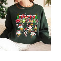 disney mickey and friends merry christmas t-shirt, disney mickey's very merry christmas, disneyland xmas family matching