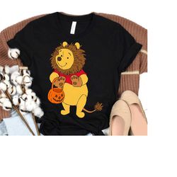 disney halloween pooh the lion t-shirt, winnie the pooh, not so scary disney halloween party gift, disneyland halloween