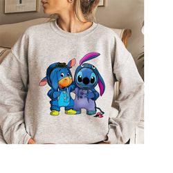 disney eeyore and stitch cosplay friends costume t-shirt, lilo and stitch shirt, magic kingdom shirt, disneyland family