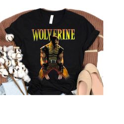 marvel x-men wolverine side profile logo t-shirt, disneyland trip family outfits, disneyland family party gift 2023, dis