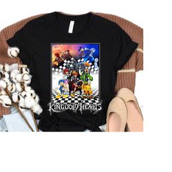 disney kingdom hearts throne t-shirt, kingdom hearts group poster shirt, disneyland wdw trip family  matching outfits, m