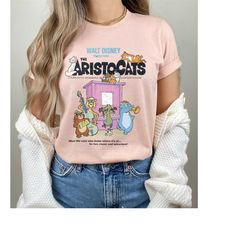 disney the aristocats cats playing piano t-shirt, marie, duchess, berlioz shirt, disneyland trip family matching outfits