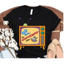 the simpsons itchy and scratchy show logo t-shirt, the simpsons family shirt, disneyland family matching outfits, magic