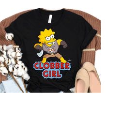 the simpsons lisa simpson clobber girl shirt, the simpsons family shirt, simpson birthday, disneyland family matching ou