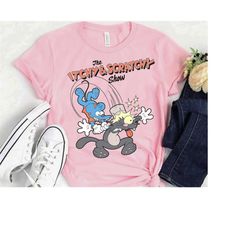 the simpsons itchy and scratchy hammer shirt, the simpsons family shirt, disneyland family matching outfits, magic kingd