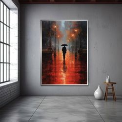 autumn canvas painting, printed painting, winter canvas painting, landscape canvas painting