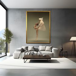 ballet woman painting,ballet poster,dance woman art,printed painting,elegant woman wall art,ballet choreography painting