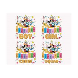 bundle birthday svg, mouse and friends svg, it's my birthday svg, birthday shirt svg, birthday svg, birthday party svg,