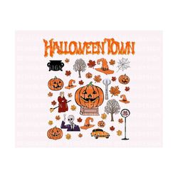 halloween townn university 1998 png bundle, halloween pumpkin png,  spooky vibes png, trick or treat png, boo png, hallo