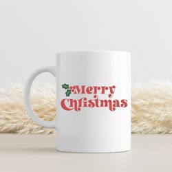 merry christmas mugs, mistletoe christmas mug, christmas mugs gifts