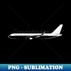 767-300 Silhouette - Decorative Sublimation PNG File - Perfect for Sublimation Art