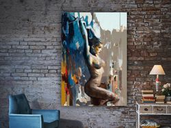 sexy woman body, erotic wall art, erotic poster, sexy woman canvas, naked woman body, naked poster, mature canvas, nude