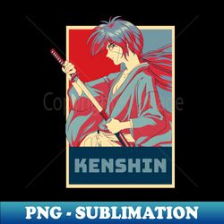 Kenshin Himura Hope Style - Modern Sublimation PNG File - Elevate Your Hat Game
