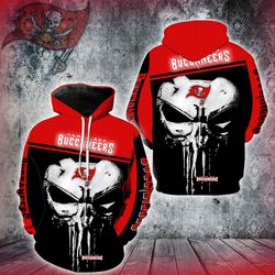 3d digital print sports pullover hoodies punisher &amp tampa bay buccaneers