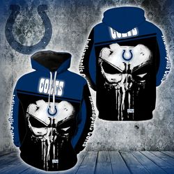 3d digital print sports pullover hoodies punisher &ampindianapolis colts