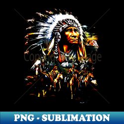 Native American Indian Chief - Professional Sublimation Digital Download - Elevate Your Design Game