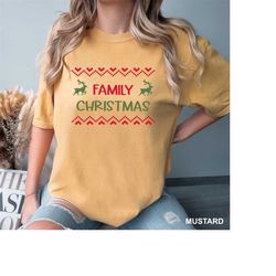 family christmas shirts, funny family matching gift, sibling xmas party t-shirt, santa celebration shirt, family all tog