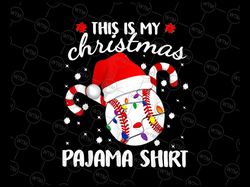 this is my christmas pajama xmas baseball christmas lights png, baseball christmas lights png, baseball ball santa hat c