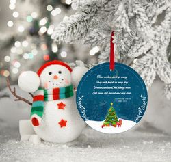 personalized memorial christmas ornament, memory ornament, custom in loving memory