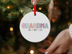 grandma christmas ornament, personalized new grandmother ornament