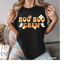 Boo Boo Crew Shirt, Halloween Nurse TShirt, Halloween Nurse Gift, Spooky Nurse Shirt, Nurse Ghost Shirt, Spooky Season T