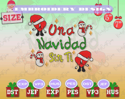 un navidad sin ti embroidery, bad bunny embroidery designs, christmas embroidery designs, merry xmas embroidery designs